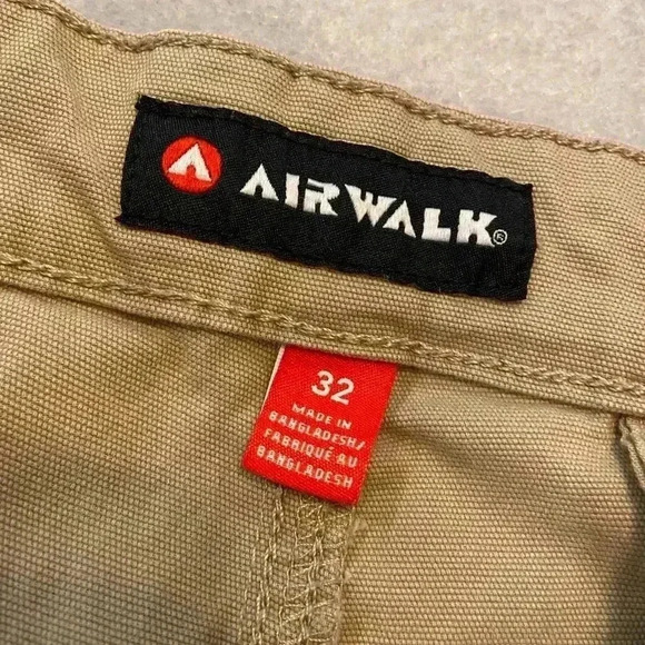 Airwalk Men’s Tan Khaki Cotton Blend Stretch Chino Skater Pants Size 32 - Picture 11 of 11